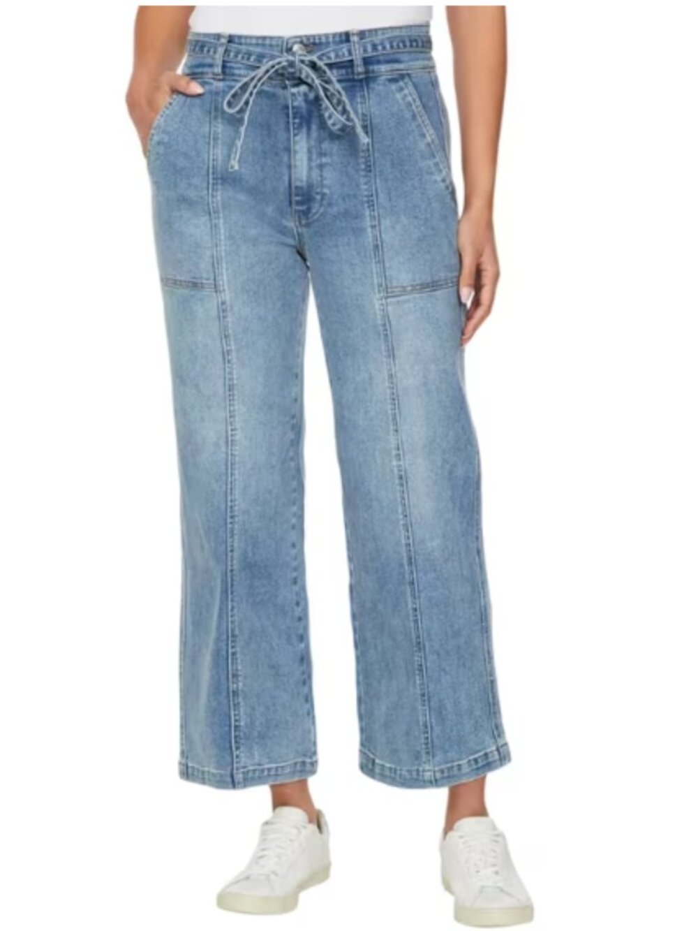 Hudson Women’s Wide Leg Belted Jeans Sz 16 NWT